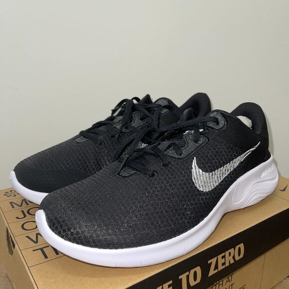 MEN’S NIKE FLEX EXPERIENCE RN 11 NN 4E (DH5753 001) RUNNING SHOES BLACK WIDE - Picture 2 of 6